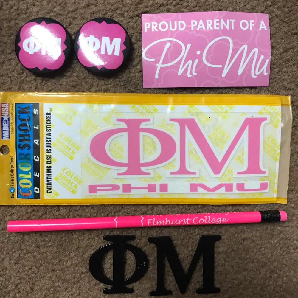 Phi Mu sorority accessories lot